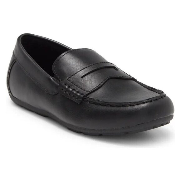 Nordstrom Rack BNWT black l"Myles" penny oafers boys NEW - Picture 1 of 6